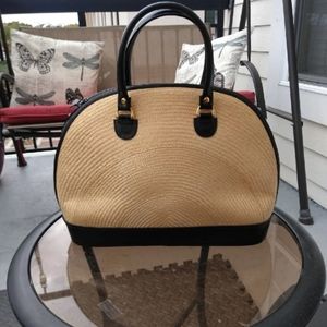 Wicker purse.